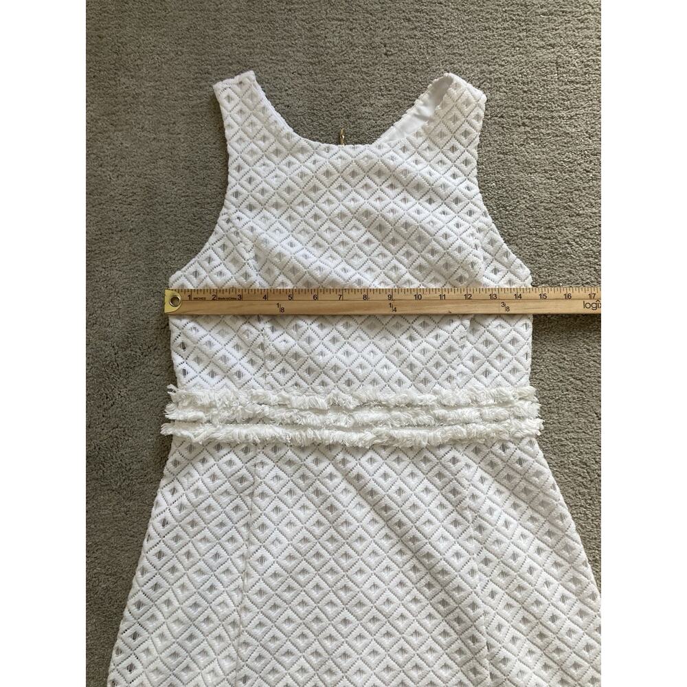 Lilly Pulitzer Arden Resort White Lattice Allover Knit Lace Dress Bridal Small - Picture 3 of 7